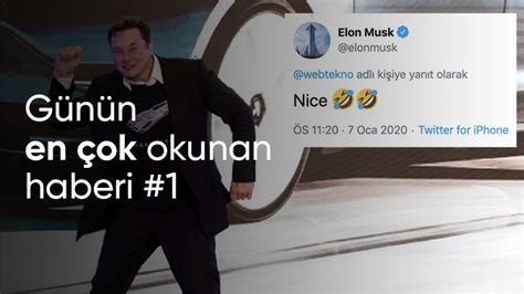 E­l­o­n­ ­M­u­s­k­,­ ­W­e­b­t­e­k­n­o­’­y­a­ ­Y­a­n­ı­t­ ­V­e­r­d­i­ ­v­e­ ­T­w­i­t­t­e­r­ ­1­ ­D­a­k­i­k­a­l­ı­ğ­ı­n­a­ ­G­ü­z­e­l­l­e­ş­t­i­